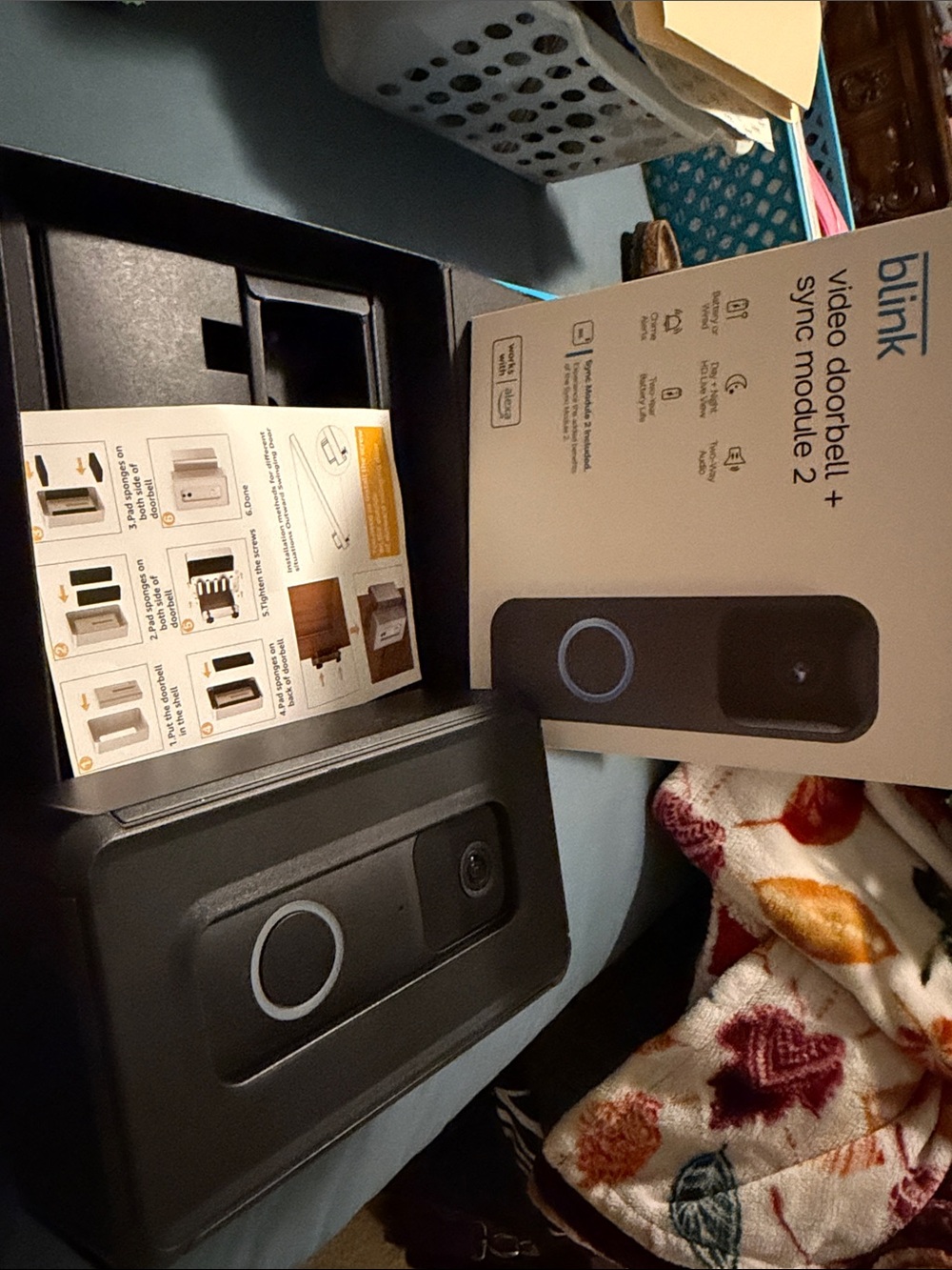 Blink Video Doorbell + Sync Module 2 - Black